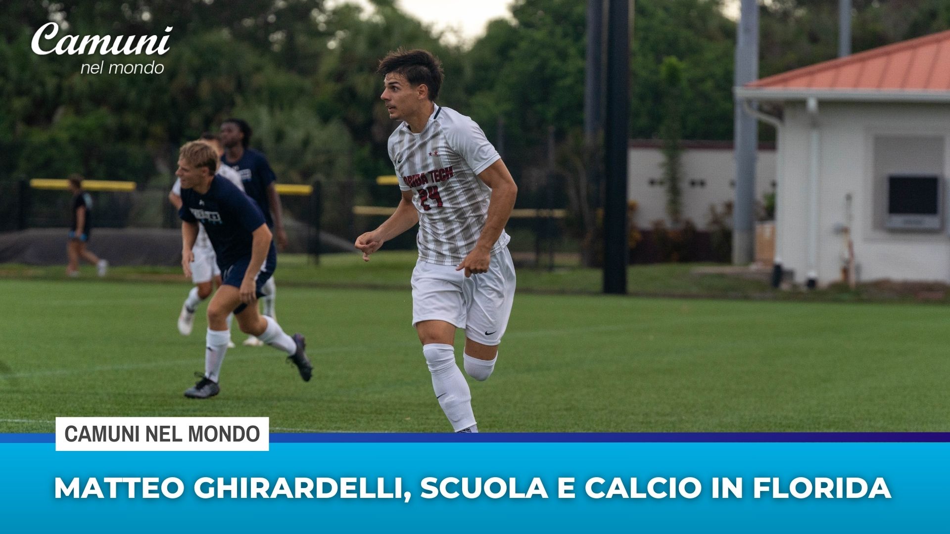 Matteo Ghirardelli, scuola e calcio in Florida